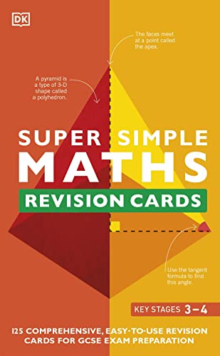 Super Simple Maths Revision Cards Key Stages 3 and 4: 125 Comprehensive, Easy-to-Use Revision Cards for GCSE Exam Preparation von DK